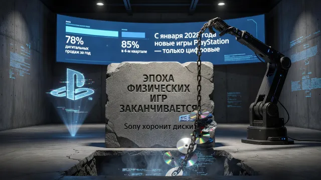 Sony хоронит диски. Эпоха физических игр заканчивается